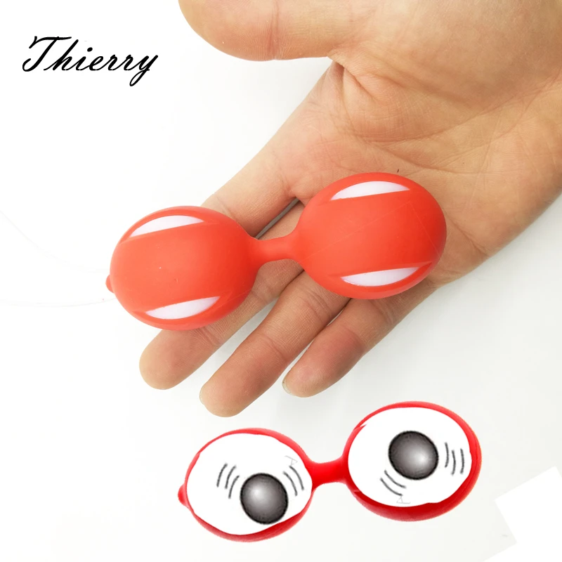 Thierry Female Smart Duotone Ben Wa Ball Weighted Female Kegel Vaginal Tight Exercise Training Ball Vibrators Sex Toys for Women