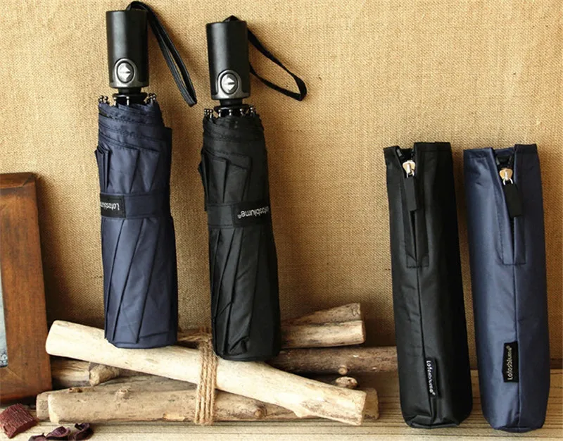 

automatic folding umbrella men rain quality windproof uv large paraguas male stripe parapluie 4 colors recommend