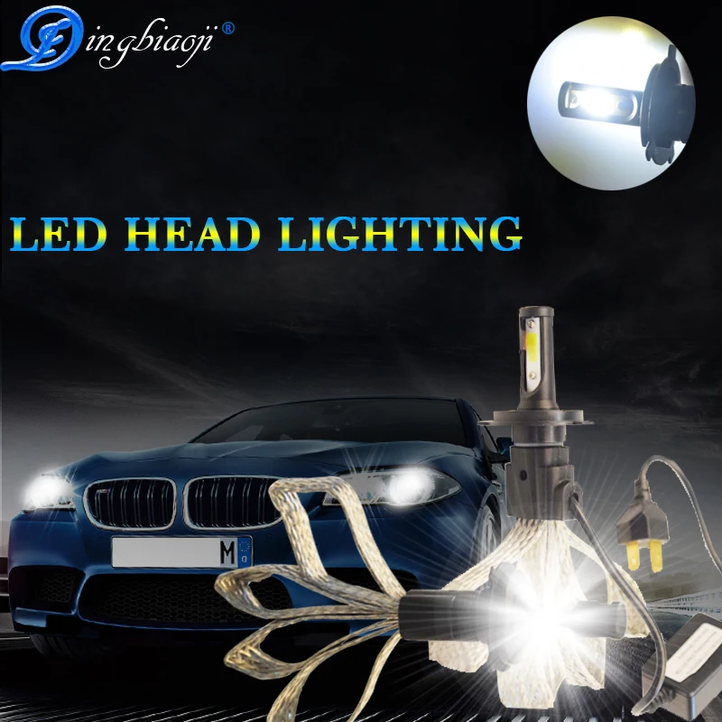 Paio di LED H4 Ha Condotto La Lampadina фара Lampadine 72 Вт 6400lm/Paire 6000 K S7 Faro Auto 12 v | Автомобили и мотоциклы