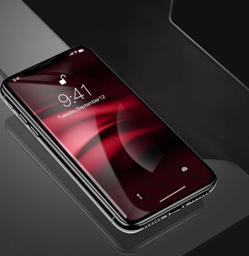 TOMKAS 5D Tempered Glass For iPhone X Xs Screen Protector Film Protective Glass on For iPhone X XS Plus 9 2018 Screen Protector