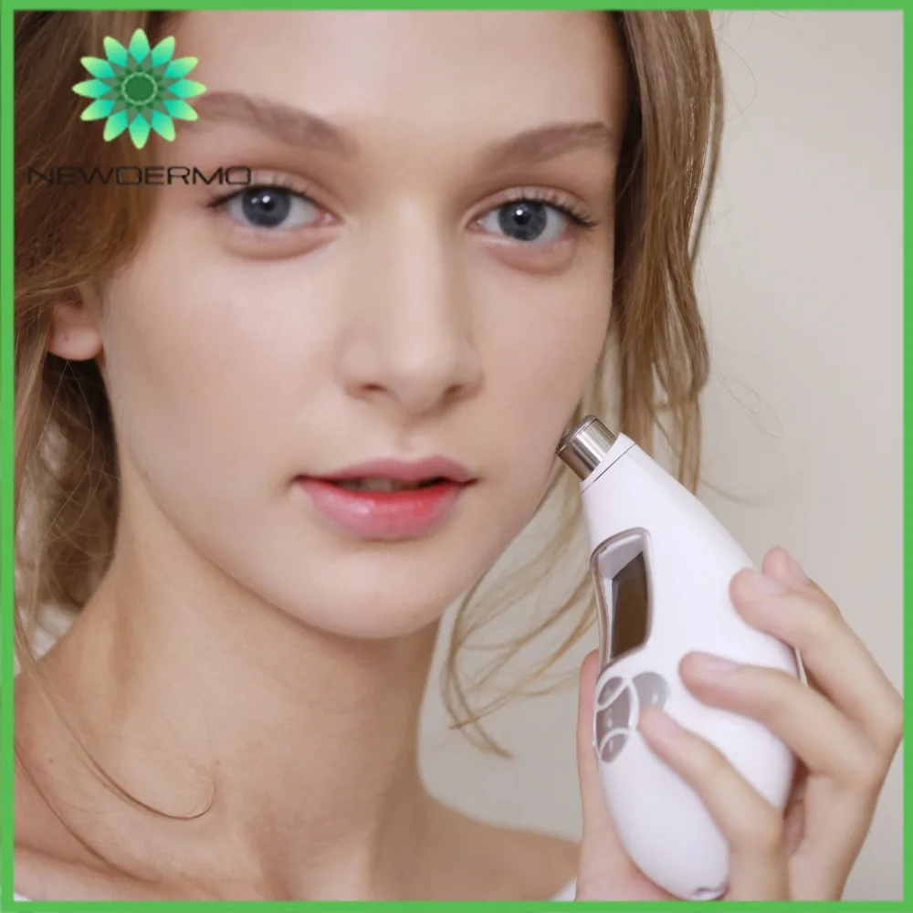 

White NEWDERMO Professional Portable Diamond Microdermabrasion Skin Care Tools Peeling Skin Massage SPA
