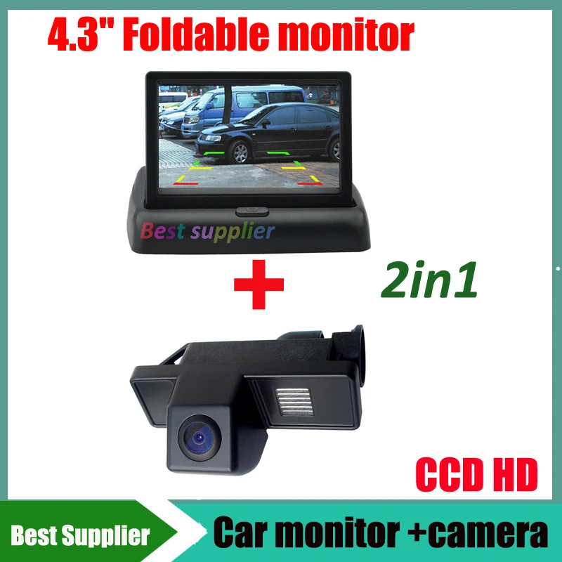 

2in1 4.3 Inch Car Rear View Mirror Monitor + Special Car Reverse rear view parking Camera for Mercedes Benz Vito Viano MPV