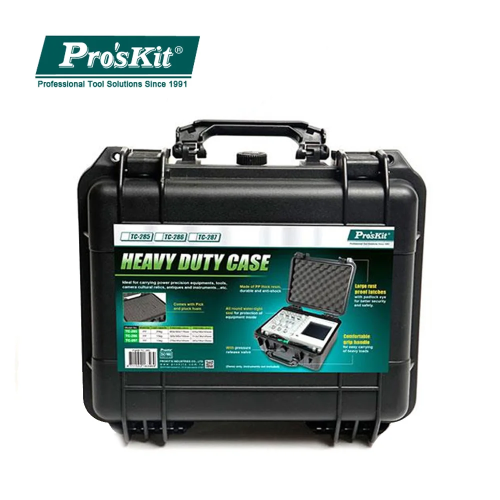 Pro'sKit открытый противоударный герметичный водонепроницаемый защитный чехол ABS пластик инструментарий сухой ящик оборудование для безопасности загрузки большой емкости