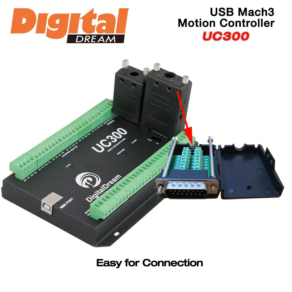 CNC 5 Ось 300 кГц Motion Controller для Mach 3 программного обеспечения с USB Связь гравировки и