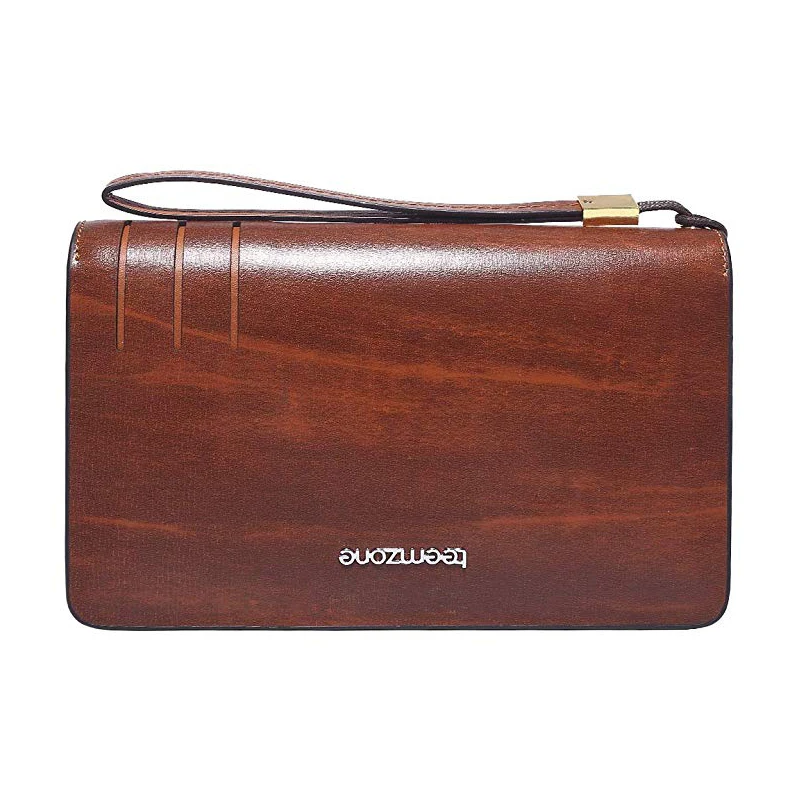 

Teemzone 2018 New Layer Of Real Leather Men's Oil Wax Retro High-Capacity Multi-Card Bit Long Wallet Clutch Men Genuine S3316