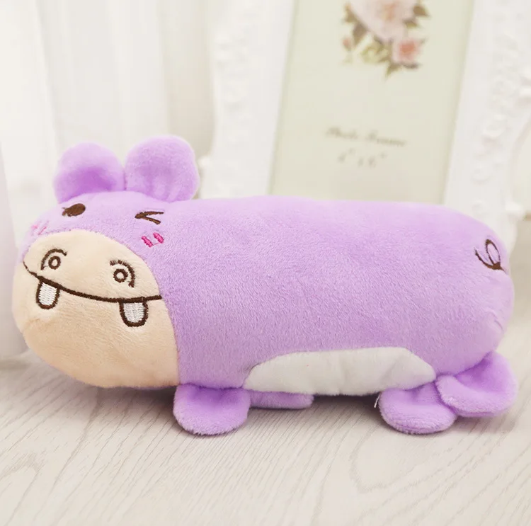 A Четыре цвета мультяшный щенок жевательная игрушка лягушка кролик игрушки для собак Маленькая подушка с изображением собак Продукты принадлежности для питомцев аксессуары для собак - Цвет: A