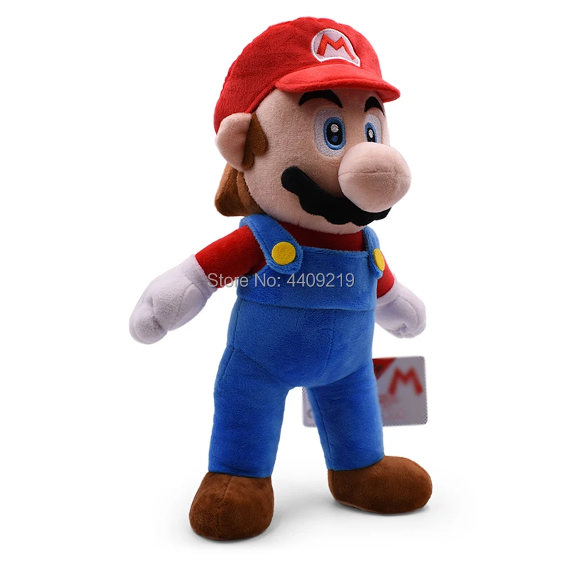 37 см Super Mario Bros стоя Red плюшевая игрушка мягкая кукла Peluche дети малыш|Персонажи