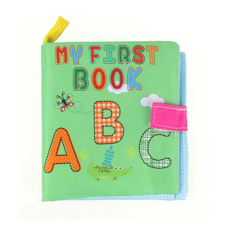 Книжки из мягкой ткани, детские игрушки, Мультяшные погремушки для малышей, развивающие Обучающие Игрушки для раннего развития - Цвет: letter style 1