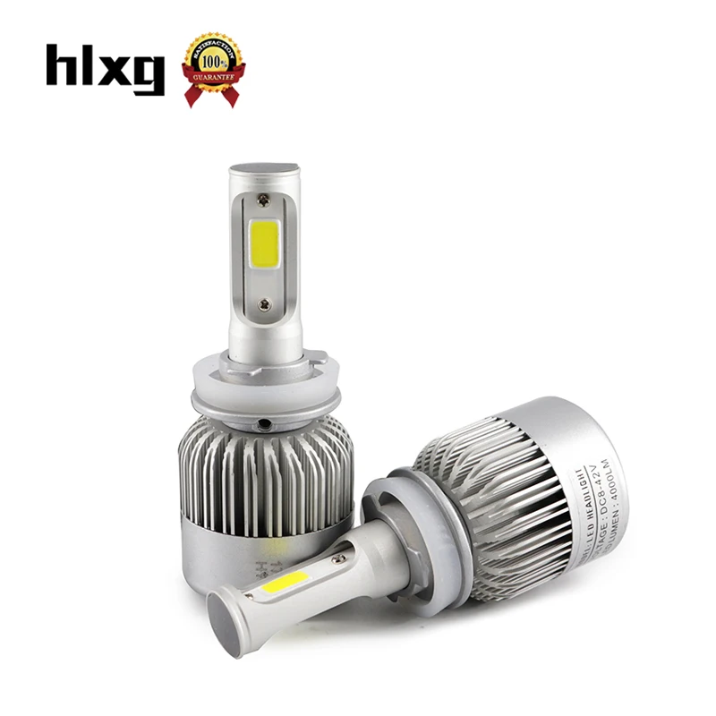 

1 Pair Super Bright H11 LED Car Headlight Bulbs 6000K 8000LM 36W COB Chip Auto Lamp H8 H9 For Taxi Automobile Fog Lights 12V 24V