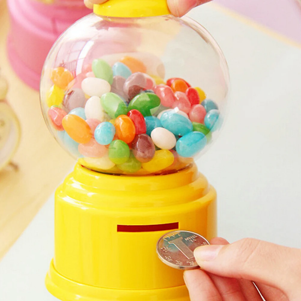 

1Pcs Mini Candy Machine Home plastic Money Boxes Gift Storage Box for the children&lover Dispenser Coin Saving