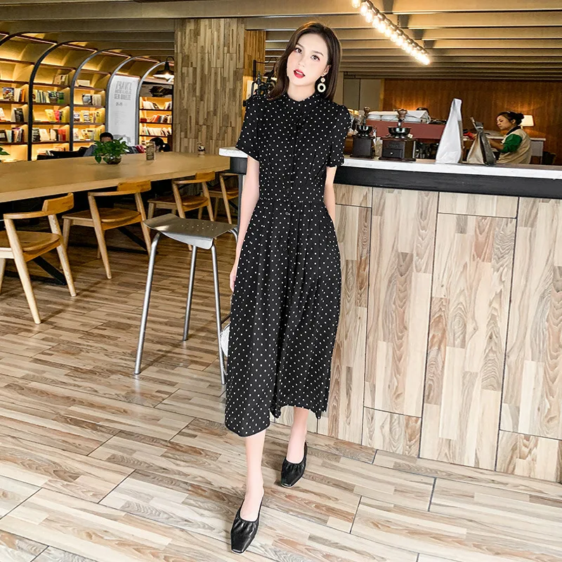 Kaufen 2019 frühling frauen Mesh Nähte ommer Beiläufige Elegante Solid Stricken Kleider