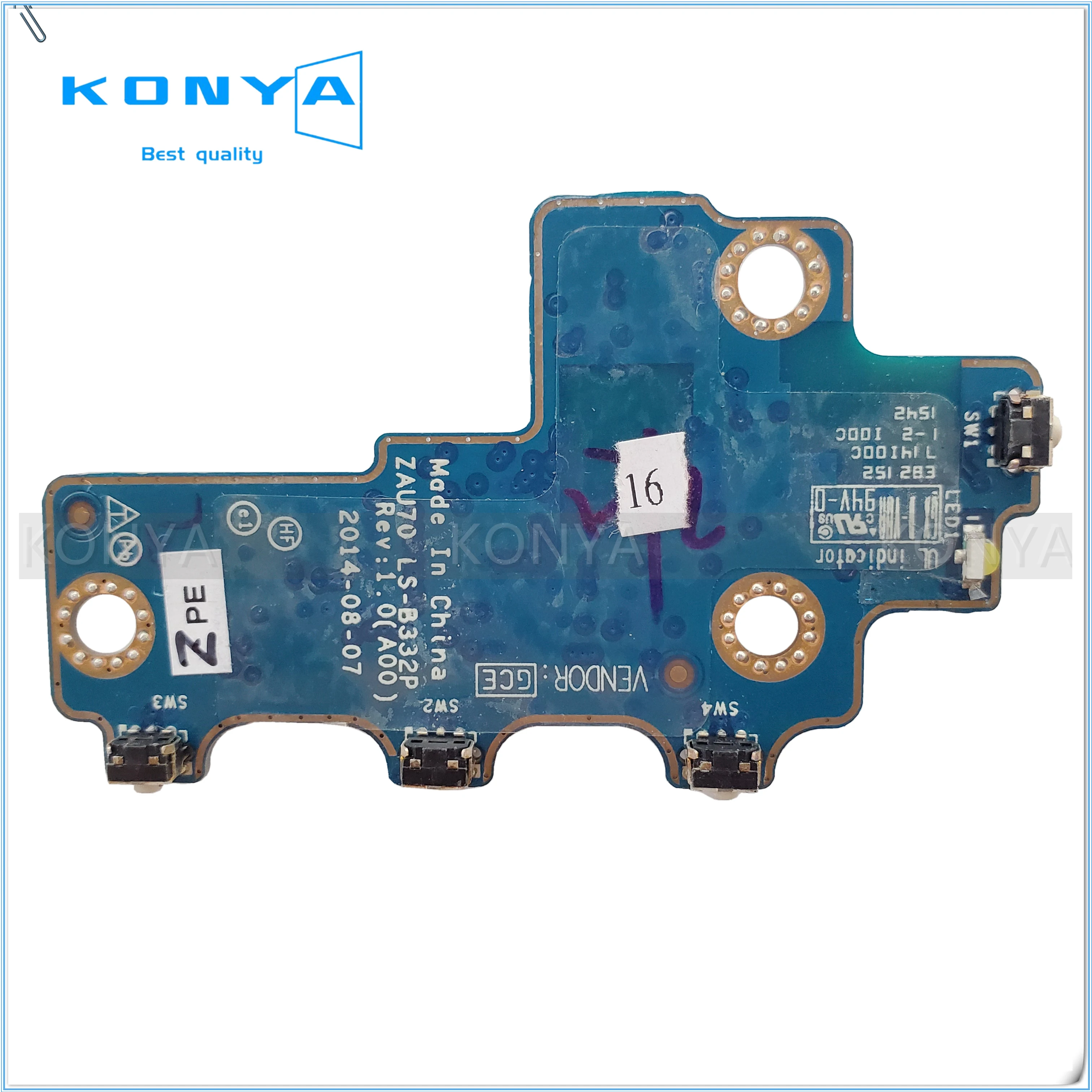 Новый оригинал для Dell Latitude 13 7350 матрица кнопки питания ZAU70 LS-B332P | Компьютеры и офис