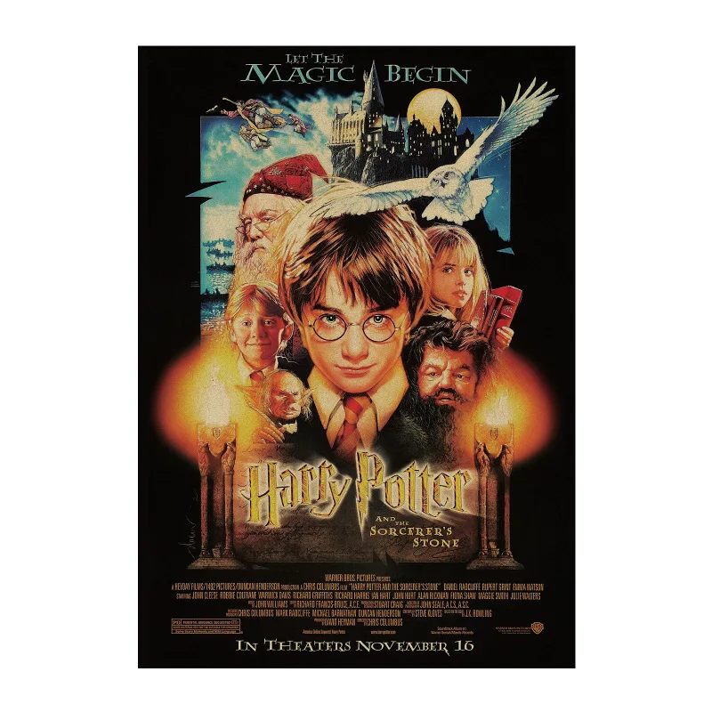 

1400 Hollywood magic movie / HARRY Potter/kraft paper/bar poster/Wall stickers /Retro Poster/decorative painting 51x35.5cm