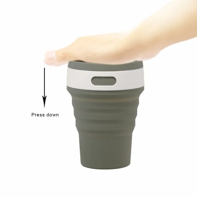 Best Offers Coffee Cups Travel Collapsible Silicone Portable Tea Cup for Outdoors Camping Hiking Picnic Folding Office Water Mugs BPA Free