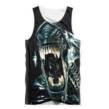 Модная забавная жилетка аниме фильм Монстр 3D печать Сексуальная мужская майка без рукавов рубашка Фитнес Бодибилдинг майка футболки Tanktop
