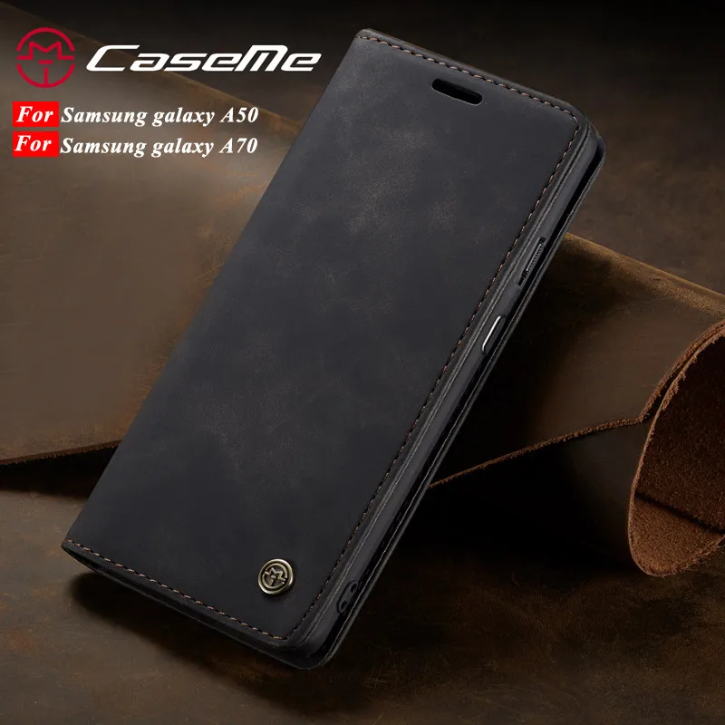 

Flip Book Case For Samsung galaxy A50 Luxury Matte Leather Wallet Phone Cover For Samsung galaxy A70 Case Samsung A50 A70 Cover