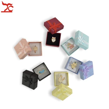 

Wholesale 120pcs/lot Paper Box Jewelry Packaging Multi colors Rings Box,Earrings/Pendant Box 4*4*3 Display Packaging Gift Box