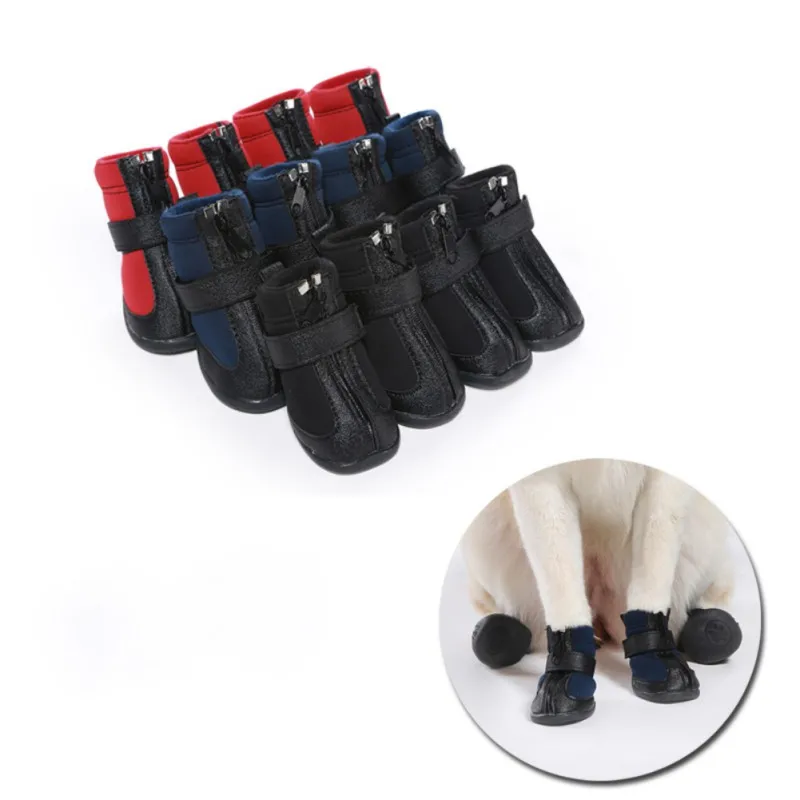 

Pet Dogs Cats Waterproof Paw Shoes Socks Cover Protector Anti-Slip For Small Dogs Waterproof Wear-resisting Outdoor Shoes