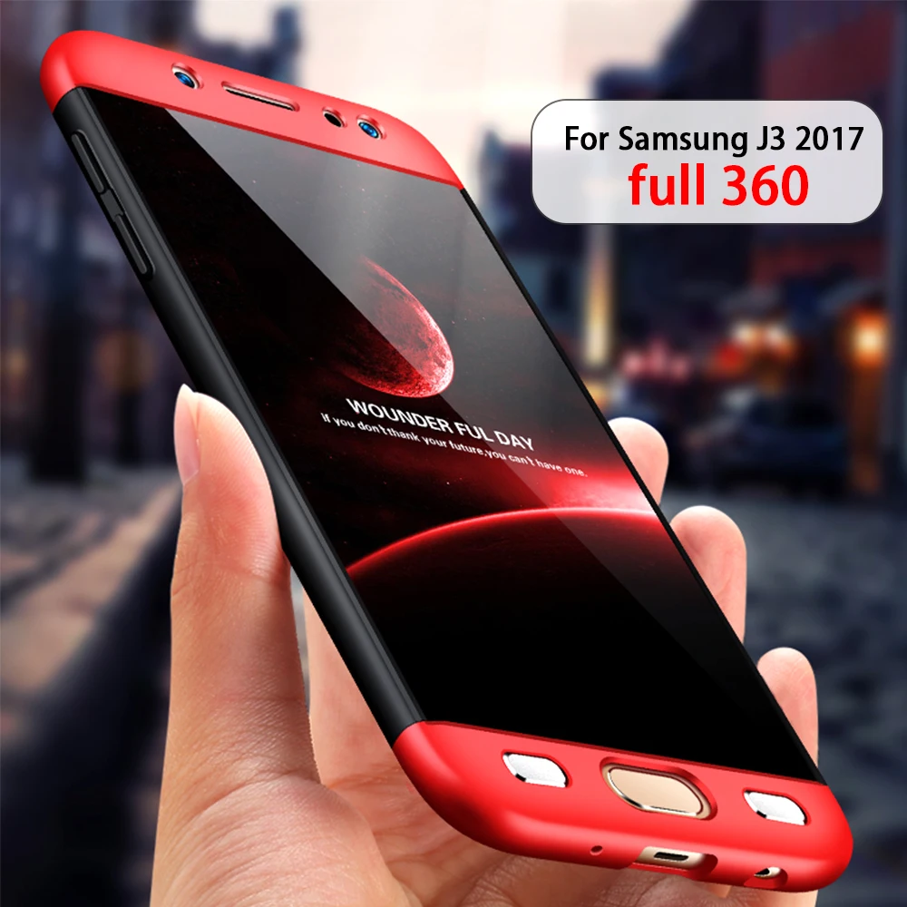

For Samsung J3 2017 / Galaxy J3 Pro J330F Case 360 Full Protection Hard PC Plastic Cover Case For Samsung Galaxy J3 J330 2017
