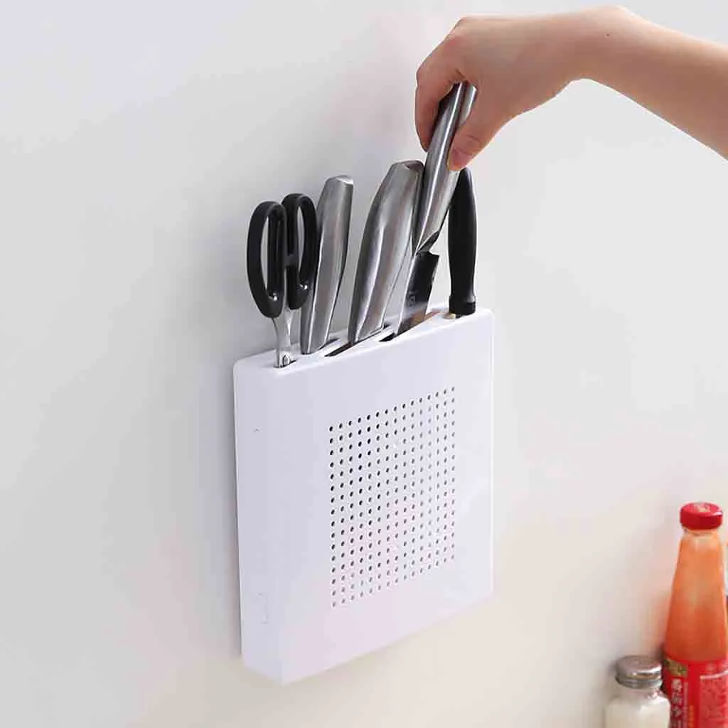 

Home Chopsticks Cage Suction Cup Drain Rack Wall-mounted Kitchen Utensils Storage Organizer Fork Knife Spoon Holder z0618#30