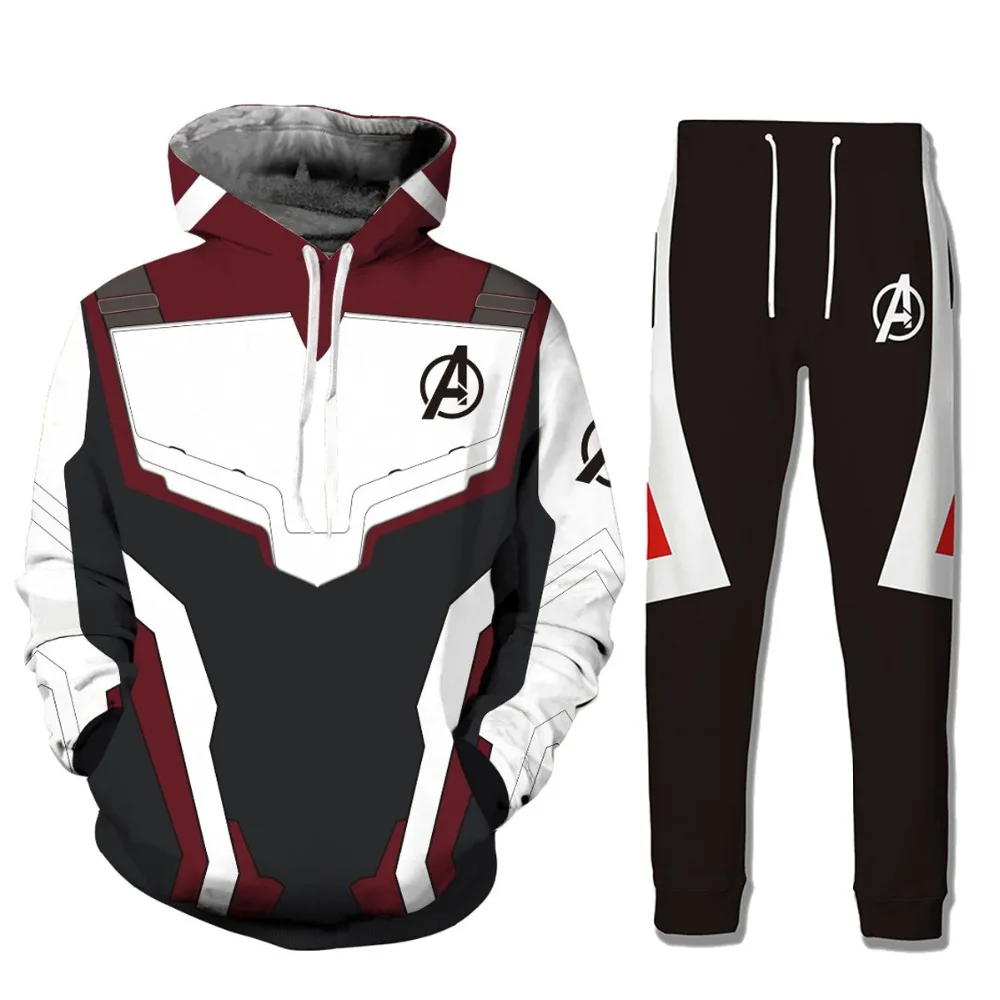 PLstar Cosmos Avengers Endgame 4 Quantum Realm 3D Print Hoodies Men Fitness Zipper Jacket Cosplay Costume Streetwear TZ-586