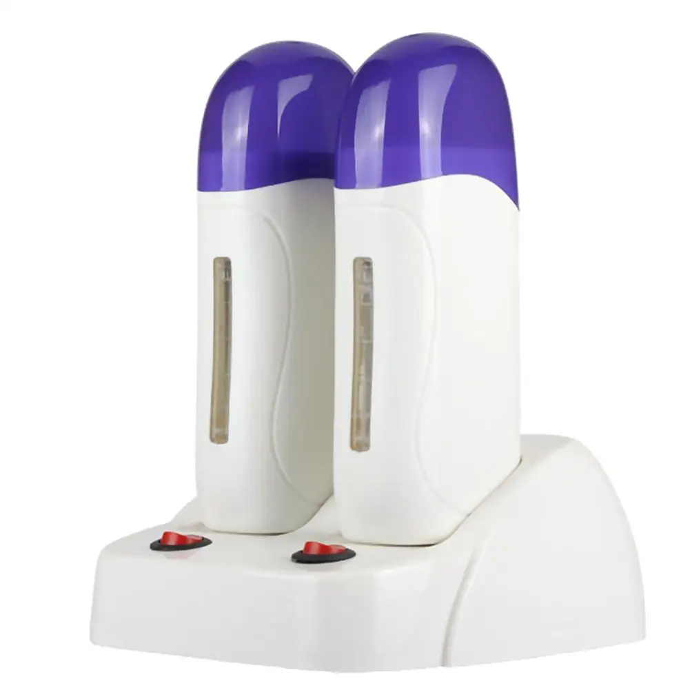 

Double Base Depilatory Body Arm Leg Hair Remover Wax Heater Warmer Machine Compact