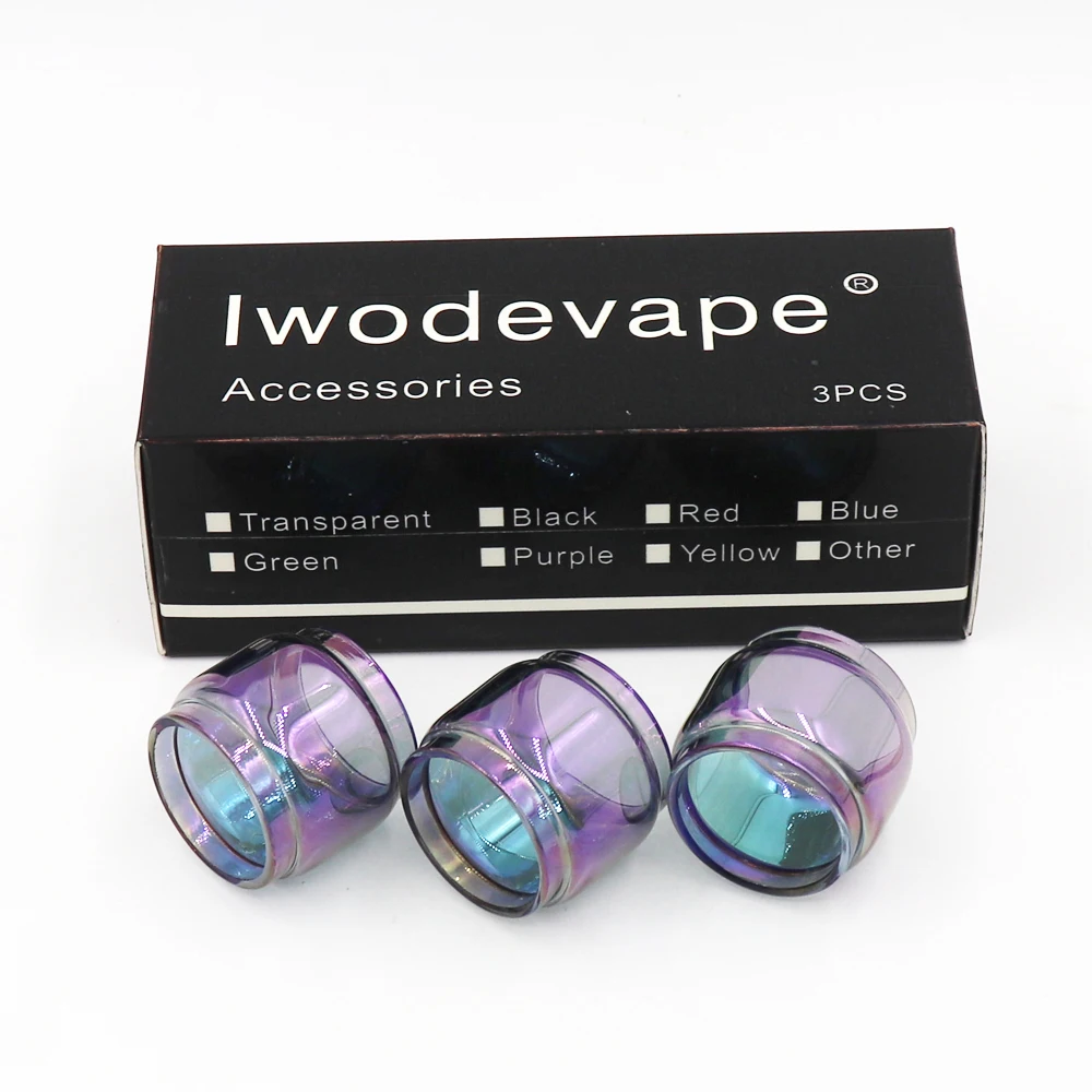 Iwodevape аксессуары для электронной сигареты стеклянная трубка IJUST 3 TFV8 Радуга