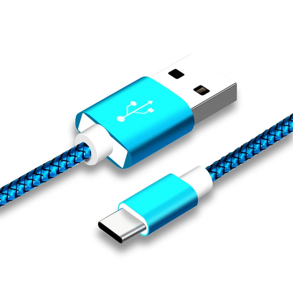 

USB Type C Cable Fast Charging for Huawei P30 P20 Lite Pro Data Sync Charge Nylon Cord for Samsung Galaxy S10 S9 S8 A30 A50 M30