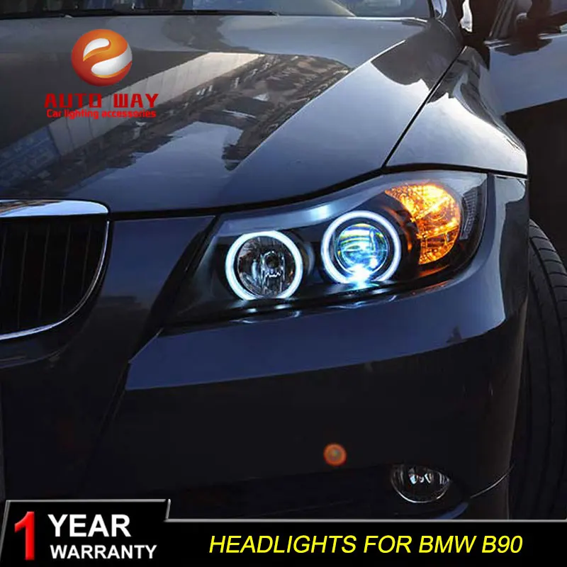 Car Styling Head Lamp case for BMW E90 330I 320I 318i 2005 2011 LED