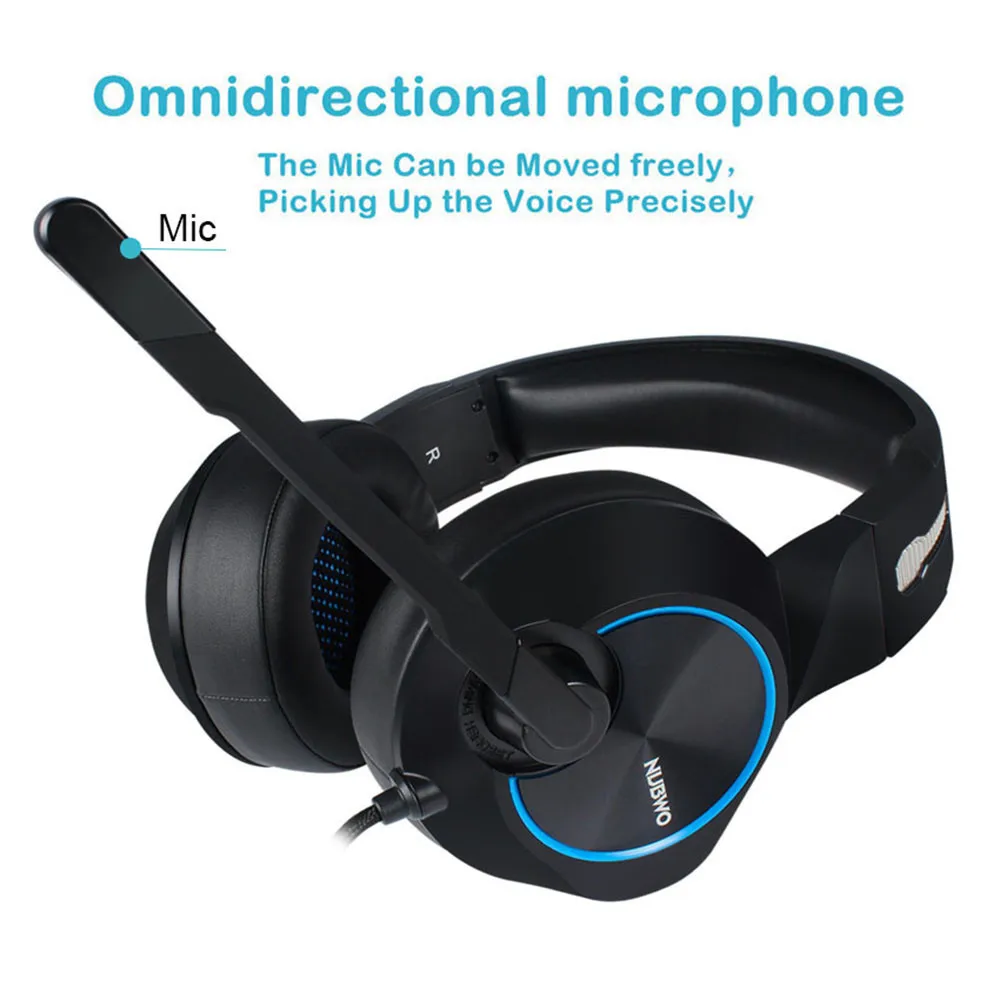 Nubwo N11 PC Gamer Headset  Casque Computer Gaming Headphones with Microphones  (3)