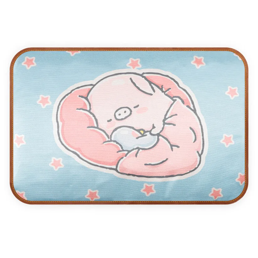 Transer 40x60cm Small Dog Sleeping Mat Summer Indoor Home Cooling Bed Mats Cartoon Print Puppy Mat 906 - Цвет: 5