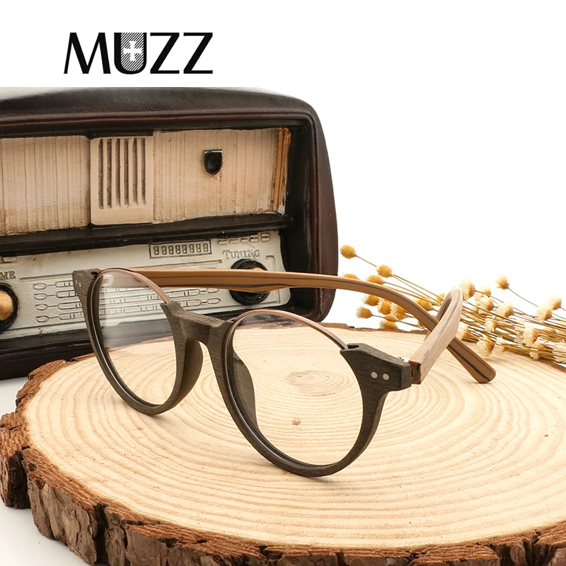 Новые Брендовые очки MUZZ с прозрачными линзами винтажные деревянные мужские в