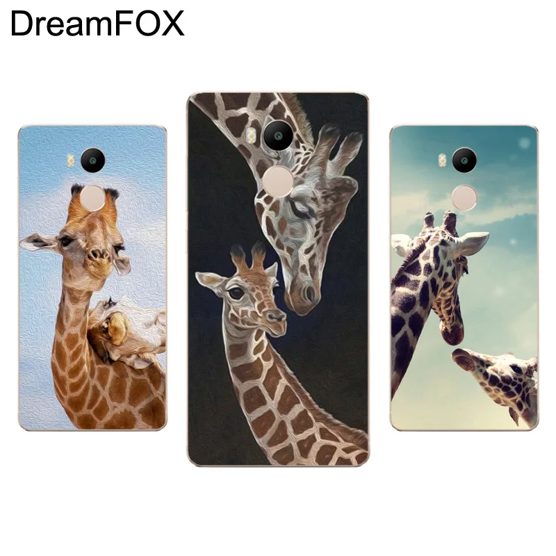DREAMFOX M228 Забавный Мягкий силиконовый чехол из ТПУ с жирафом для Xiaomi Redmi Note 3 4 4X5 5A 6 7