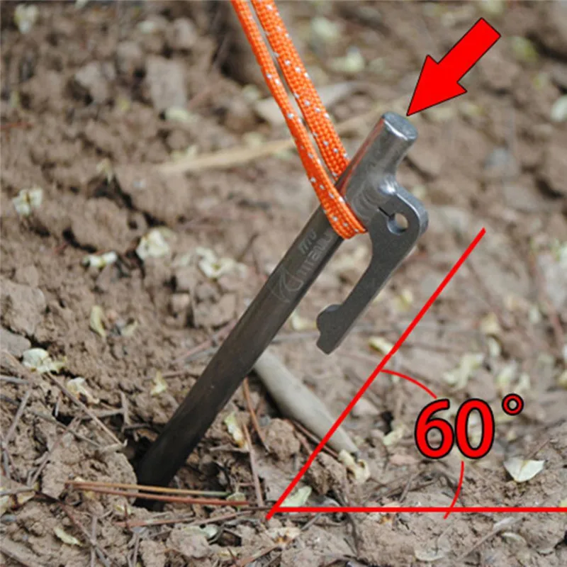 1 шт., для улицы, высокопрочная палатка из титанового сплава, гвоздь, навес, палатка, колышек, палатка для кемпинга, гвозди