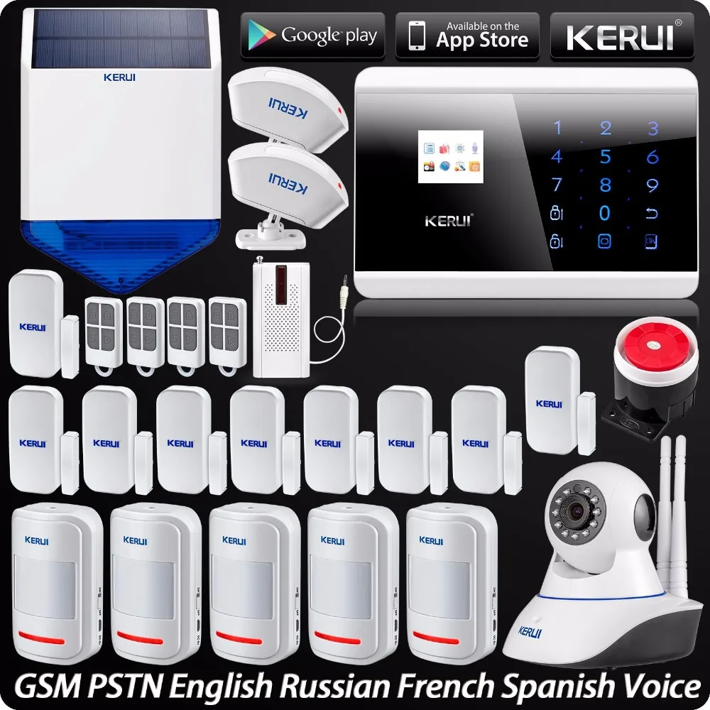 Беспроводная домашняя система охранной сигнализации Android IOS APP Control 720P HD IP камера