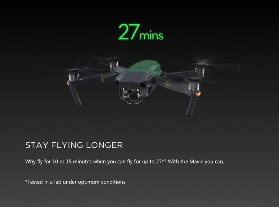 DJI Mavic Pro Fly More Combo портативный FPV Дрон с 4 K HD камерой 27 минут время полета