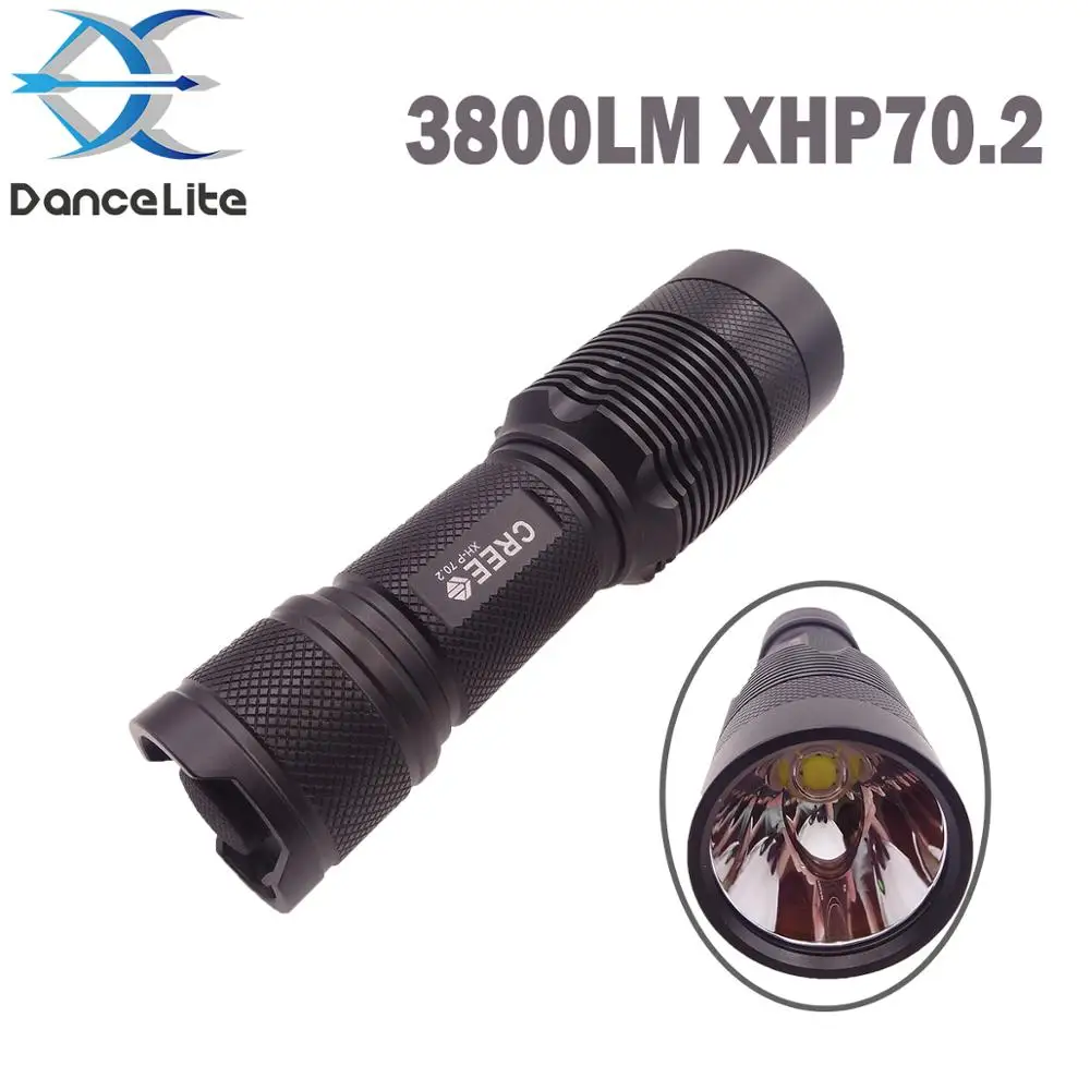3800LM DanceLite C8.2 наружный фонарик XHP70.2 супер яркий светодиодный фонарь для охоты