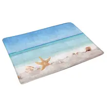 Летний Песчаный пляжный ракушка и морская звезда дверной коврик внутренний вход коврик коврики для обуви Скребок дверной коврик нескользящий