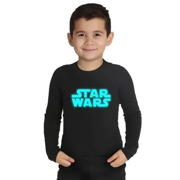 

LYTLM Kid Clothes Tee Shirt Garcon Baby T Shirts for Girl Star Wars Baby Boy Tshirt Noctilucous Funny Baby Girl Little Kids Tops