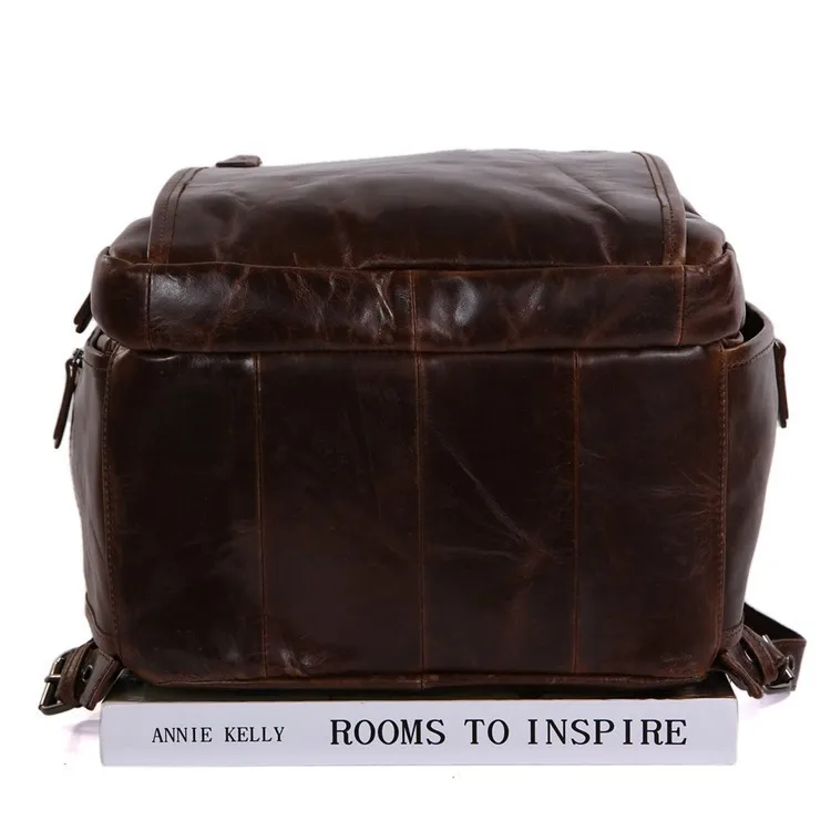 Большой емкости мужские рюкзаки из натуральной кожи коровья кожа рюкзак винтажные мужские дорожные сумки большой размер рюкзак для ноутбука# VP-J7202