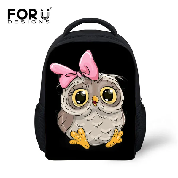 FORUDESIGNS/милый детский школьный рюкзак с принтом Совы; Модный школьный рюкзак для маленьких девочек и мальчиков; Детский рюкзак - Цвет: XM907F
