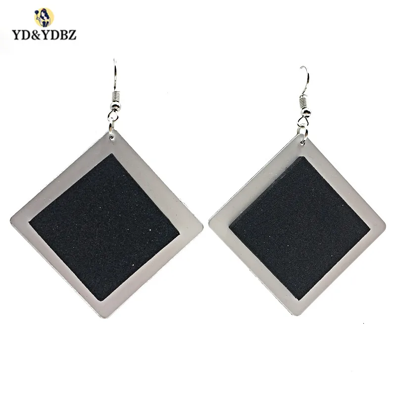 

YD&YDBZ 2019 Square Drop Earrings A Pair Ear Jewelry Women Big Earrings Handmade Gifts Party Dance Couple Earring Harajuku Punk