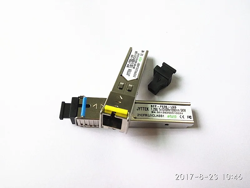 Разъем SC gigabit 5km DDM BIDI mini gbic sfp модуль 1 25G Otdr оптический трансивер для mikrotik