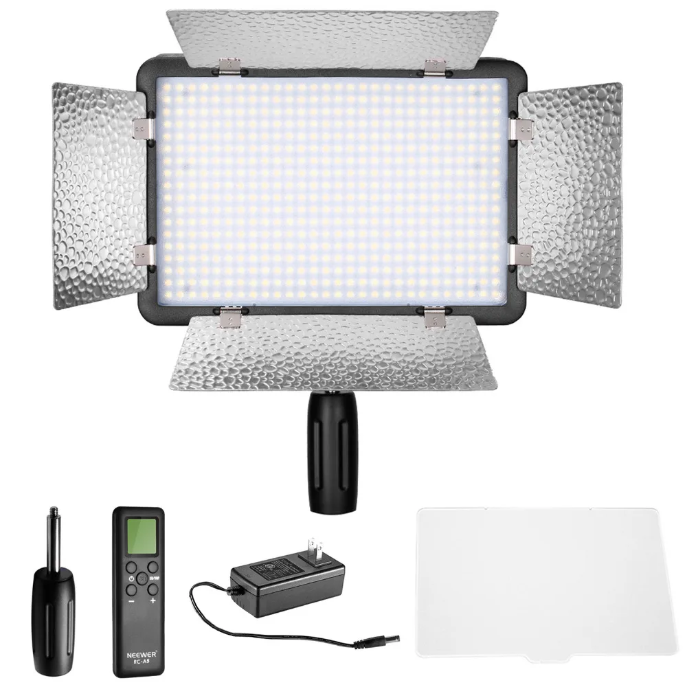 Neewer LED 500 Диммируемый видео свет Встроенная ЖК панель с пультом дистанционного