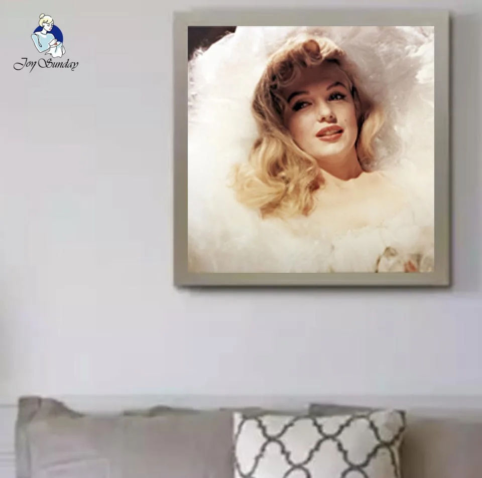 

JOY SUNDAY,Diy Diamond Painting Cross Stitch Diamond Mosaic Needlework Crafts Full Diamond Embroidery Reading White girl 8