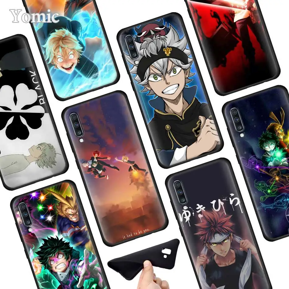 

Anime Black Clover Silicone Soft Phone Case for Samsung Galaxy A50 A40 A70 A30 A20 A80 A6 A7 A8 Plus 2018 Back Case