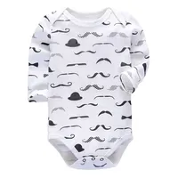 Baby Boys Bodysuit Newborn Babies Girls Body 3 6 9 12 18 24 Months Infant Long Sleeve Bodysuits 2