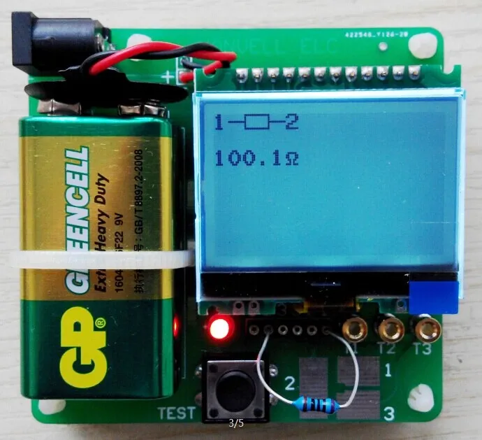 Новый тестер транзисторов индукторный конденсатор измеритель ESR MG328