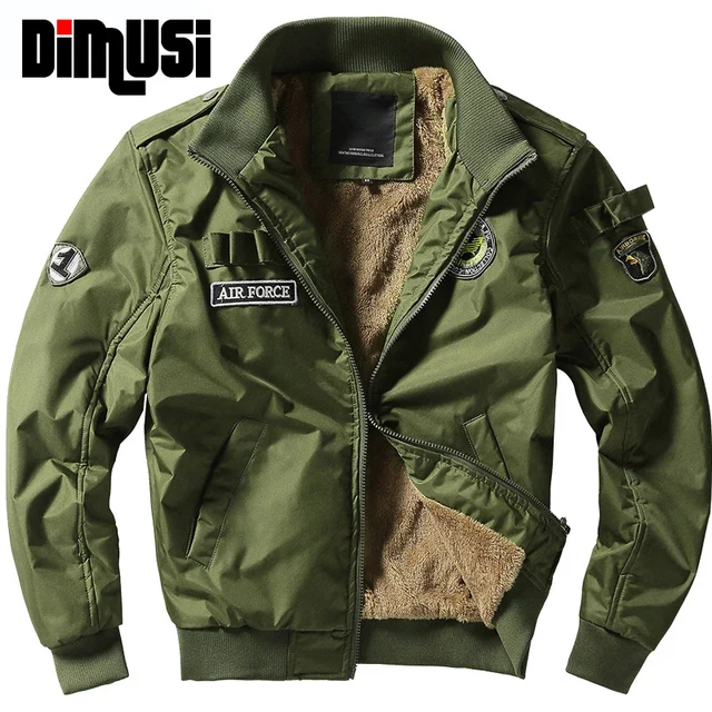 2016 winter thick Bomber Jackets Men Army military