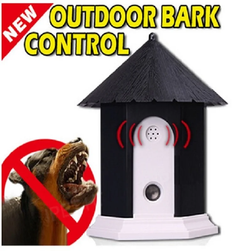 Pet Dog Ultrasonic Anti Barking Device Outdoor Hanging Sound Control Stop Barking Dog Repeller Training Control Tools